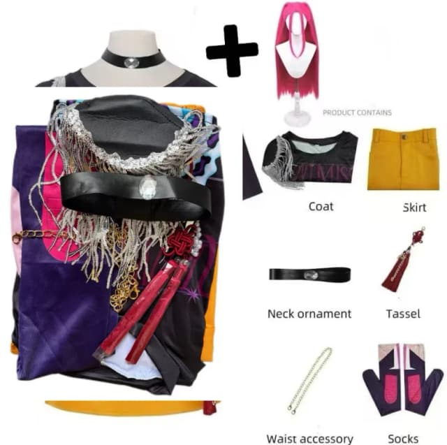 Disfraz de Cosplay 2026 con Peluca para Mujeres y Niñas, para Halloween, Carnaval, Comic-Con, Fiestas y Juegos de Rol