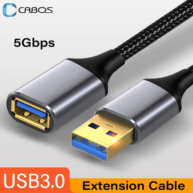 Cable de extensión USB 3,0 Cable extensor macho a hembra para Smart TV PS4 PS3 Xbox One SSD Cable de datos de extensión para ordenador portátil