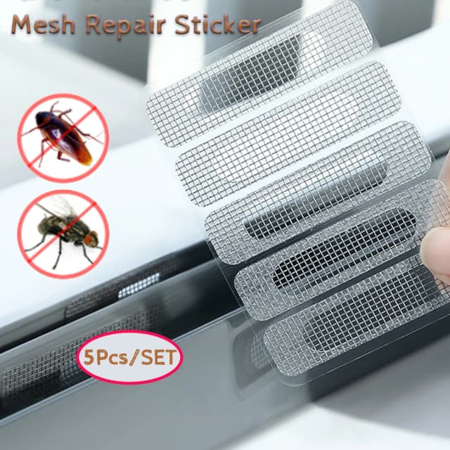 5 unids/set pegatina de reparación de pantalla de ventana red de ventana antimosquitos malla puerta mosquitera parche reparación agujero roto red de pantalla