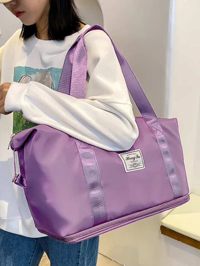 UNIXINU-Bolsa de viaje de nailon para mujer, bolsa de mano deportiva impermeable para gimnasio, almacenamiento de gran capacidad, equipaje