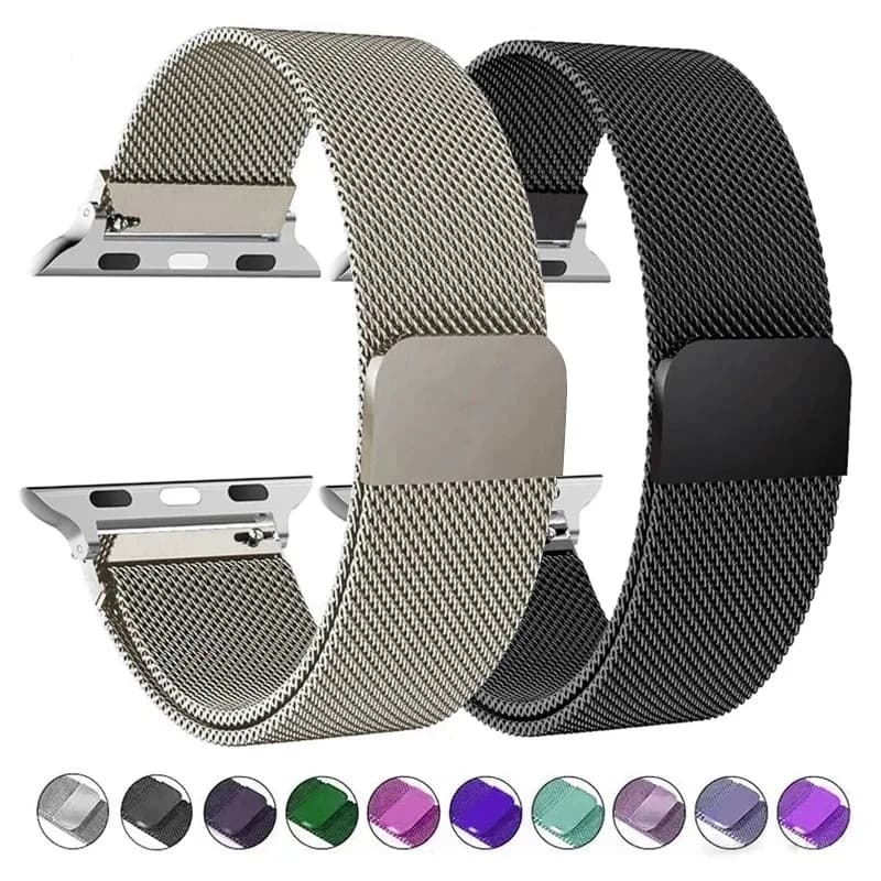 Correa milanesa para Apple Watch Bands 44mm 40mm 45mm 49mm 46mm 41mm 42mm 44mm pulsera Correa iwatch Series 11 10 9 SE 7 8 6 5 4 3 2 1 Ultra3 ultra2
