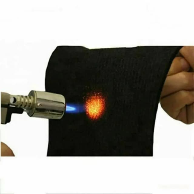 Manta de soldadura ignífuga de 300x200mm, almohadilla aislante negra de alta temperatura para trabajo en campamento, almohadilla protectora duradera ignífuga