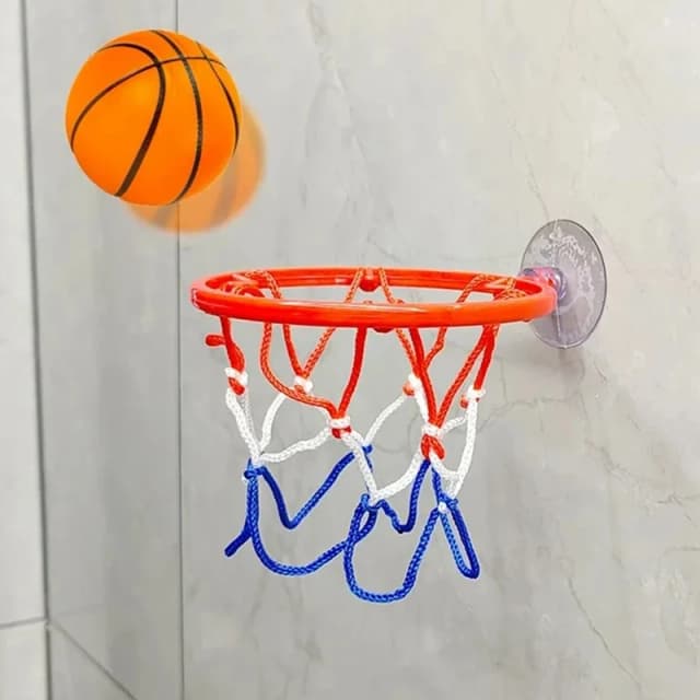 Mini aro de baloncesto de interior para niños con ventosa, cesta colgante de pared para deportes en el hogar, juego divertido para niños, Kit de aros para pelota de ejercicio