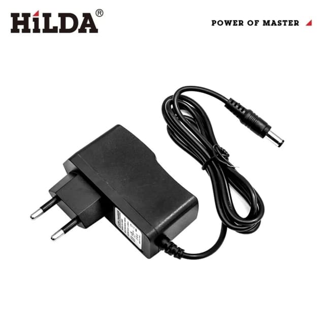 HILDA-cargador Universal para nivel láser 3D/4D, batería de litio, enchufe europeo, adaptador de corriente CA, accesorio de nivel láser