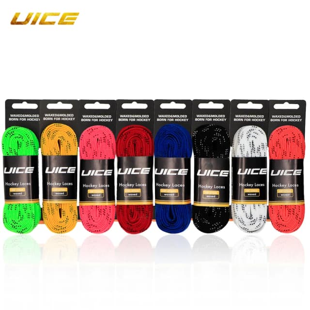 Cordones para patines de Hockey sobre hielo, 84 96 108, 120 pulgadas, doble capa trenzada, diseño de punta encerada reforzada, cordones para zapatos de patín de Hockey, accesorios para Hockey