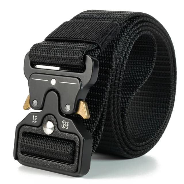 Cinturón táctico de liberación rápida para exteriores, cinturón militar suave de nailon Real, accesorios deportivos, cinturón negro para hombres y mujeres