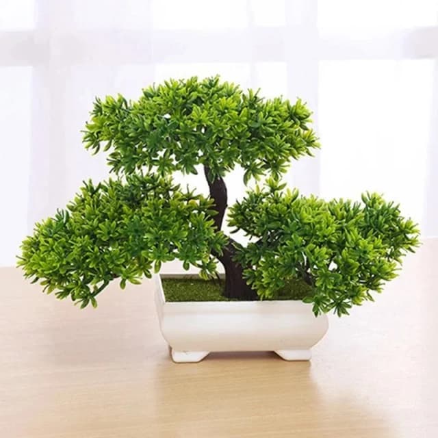Plantas Artificiales, Bonsái, Árbol Simulado en Maceta, Flores Artificiales, Adornos para Mesa o Porche, Decoración para el Hogar, Regalo de Inauguración de Casa