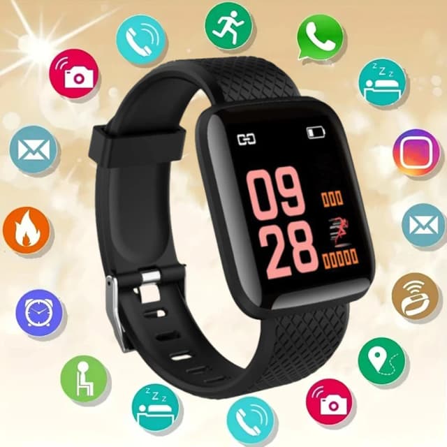 Reloj inteligente 116Plus D13 Y68 pulsera deportiva correr Monitor de Fitness seguimiento mensaje de ritmo cardíaco recordatorio hombres reloj inteligente mujer