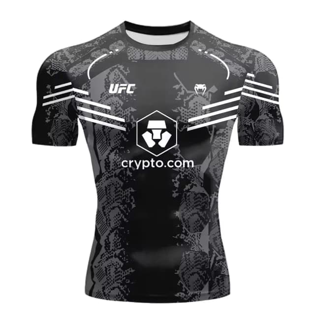 2025 nueva venta caliente UFC boxeo partido Pursuer camiseta para hombres y mujeres en verano Casual transpirable de gran tamaño de secado rápido Top