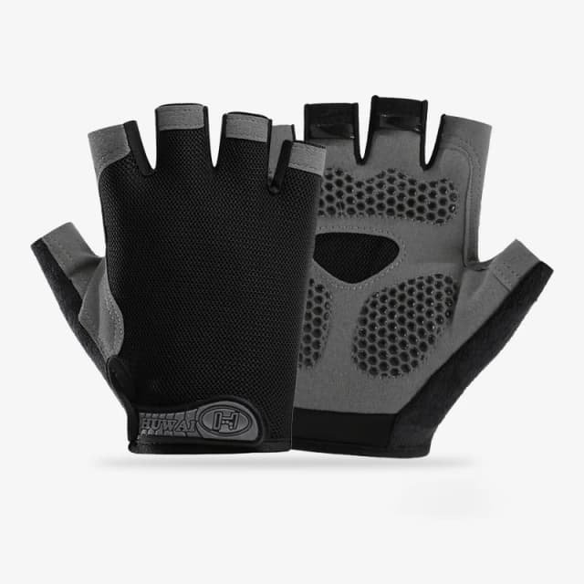 Guantes de gimnasio para entrenamiento físico, sin dedos, para hombres y mujeres, culturismo, ejercicio, guantes deportivos para ciclismo, bicicleta, antideslizantes y transpirables