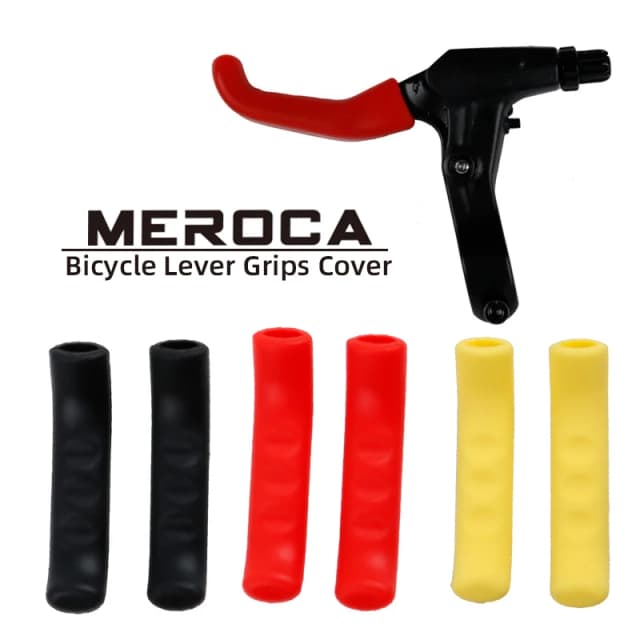 MEROCA, 1 par de empuñaduras protectoras de silicona para palanca de freno de bicicleta, cubierta para manija de freno de bicicleta, accesorios para bicicleta