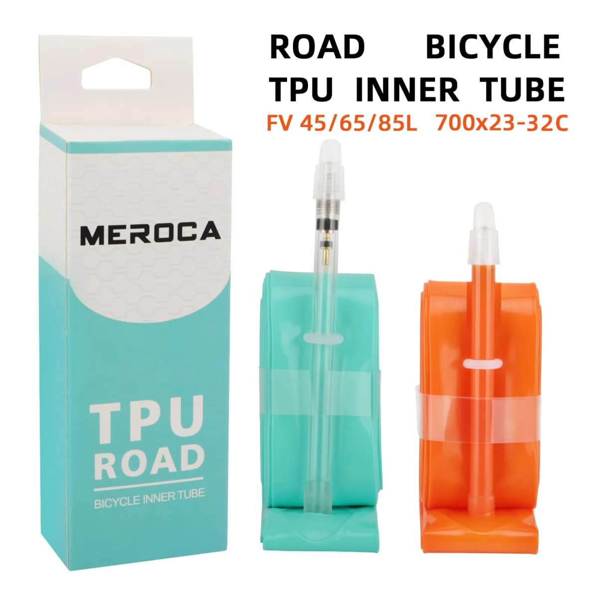 MEROCA-cámara de aire de TPU para bicicleta de carretera, 700x23-32C FV 45L/65L/80L, ultraligera