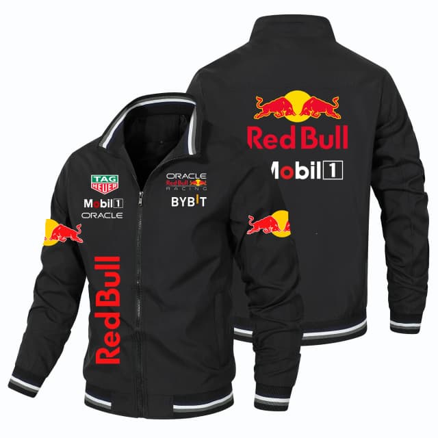 2025 nuevo estilo Retro chaqueta de motocicleta Red Bull chaqueta de carreras cortavientos deportes al aire libre chaqueta de bicicleta abrigo superior para hombre