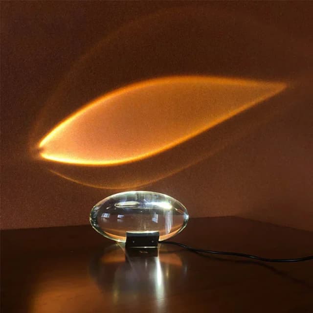 Lámpara de mesa Led de cristal Ojo del cielo, lámparas de mesita de noche de diseñador italiano para decoración de dormitorio, proyector de noche ligero, regalo