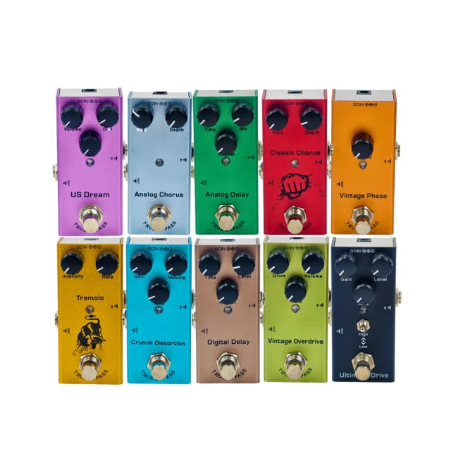Guitar Stompbox Essential Series: Overdrive vintage, US Dream, Classic Chorus, trémolo, retardo analógico/digital, Ultimate Drive.