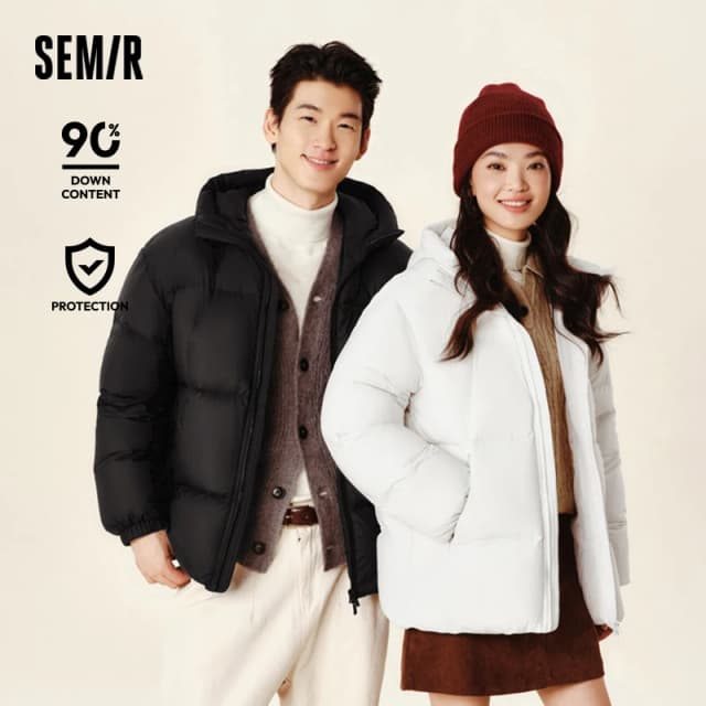 Semir-Chaqueta térmica con capucha para hombre, abrigo versátil de tres capas, Color sólido, invierno, 2024