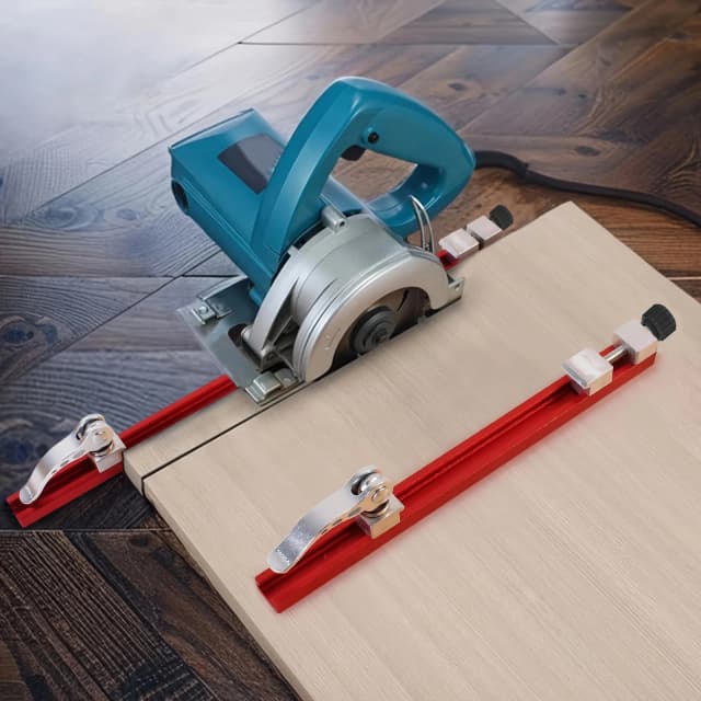 Riel guía de sierra Circular, guía de Base de máquina de corte ajustable de precisión para carpintería, guía de corte y fresado, 1 ud.