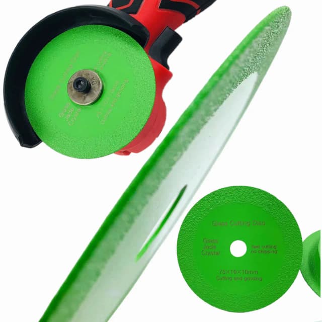Uds disco de corte de vidrio 75mm hoja de sierra ultrafina diamante Jade botella de vino máquina amoladora angular de pulido de cerámica