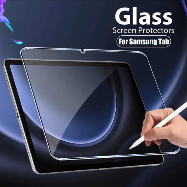Protector de pantalla de vidrio templado para Samsung Galaxy Tab S6 Lite A9 Plus S8 S9 Plus Ultra S7 Fe S9 Fe 12,4 A8 S10 S11