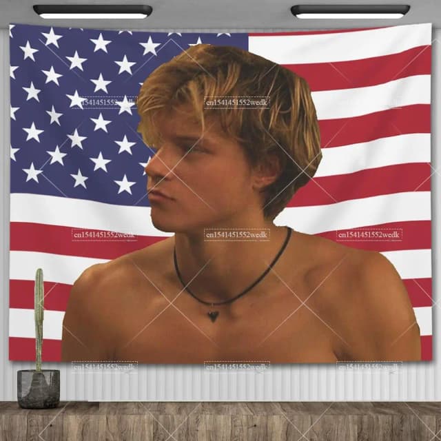 JJ Outerbanks tapiz JJ Maybank bandera americana estética decoración de dormitorio Obx bancos exteriores Tapestrys hogar y jardín Banner