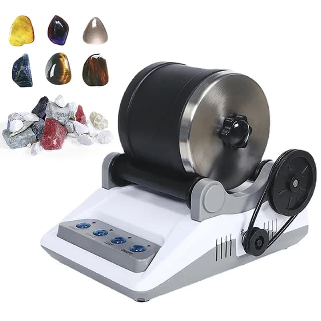 Kit de vaso de roca, vaso de roca eléctrico DIY, juguete con piedras preciosas rugosas, granos de pulido para niños y adultos, máquina pulidora de 220V y 110V
