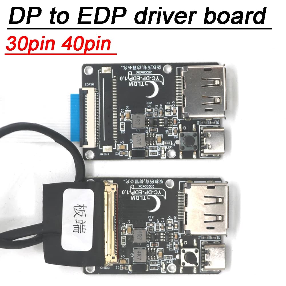 30p 40p DP a EDP Drive Board EDP signal Adapter Projection Board EDP cable 2k 4k 30pin 40pin pantalla LCD LED portátil