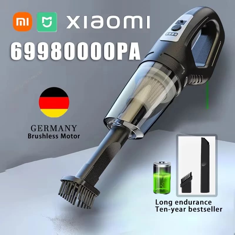 Xiaomi MIJIA 69980000 Pa Aspiradora de coche 120W de alta potencia carga USB aspiradora inalámbrica de mano fuerte succión coche hogar