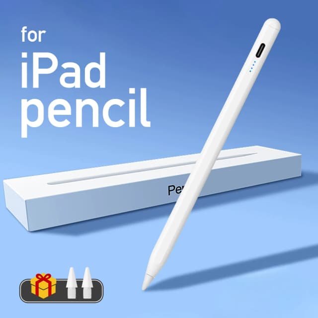 Nuevo Lápiz Stylus para iPad 2018-2026 Air/Mini/Pro, Compatible con Apple Pencil 2, con Indicadores LED de Energía y Rechazo de Palma