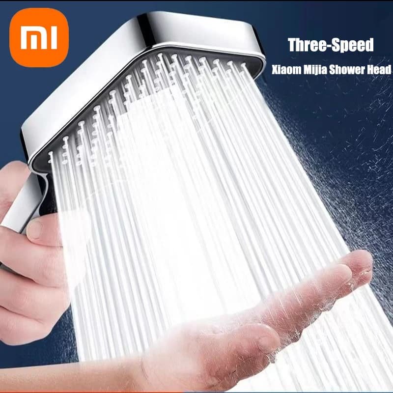Xiaomi-Cabezal de ducha de Panel grande de 13cm, 3 modos, cabezal de ducha de masaje de alta presión ajustable, elemento filtrante, accesorios para el hogar y el baño