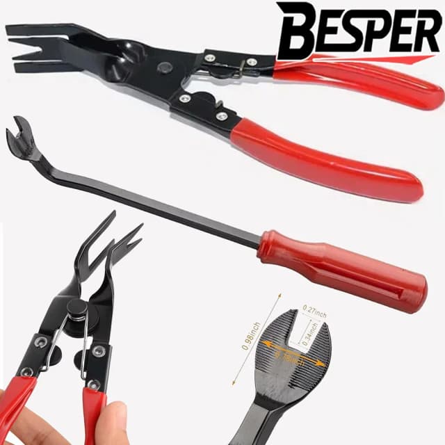 Alicates de extracción de Clip de coche, herramientas de Panel de carrocería, sujetador de puerta, Kit de herramientas de extracción de pasador de empuje, juego de reparación de herramientas de palanca automotriz