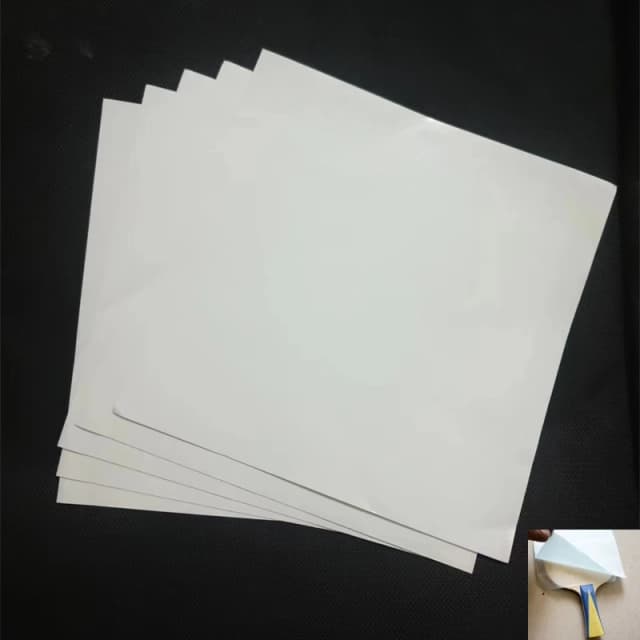 Malathorne-hoja de pegamento adhesivo de doble cara, papel para espinillas largas, buey de goma para montar raqueta de tenis de mesa, 5 unidades por paquete