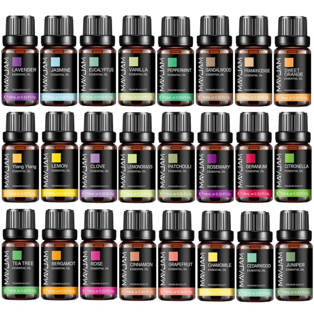 MAYJAM 10ML aceite esencial lavanda jazmín eucalipto vainilla sándalo bergamota romero citrella canela aceite aromático