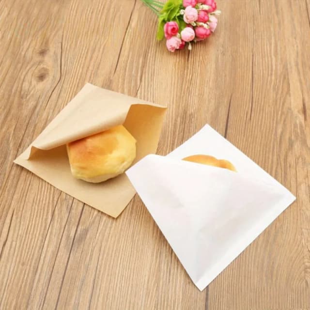 100 Uds sándwich Donut pan bolsa hamburguesa bolsas de papel embalaje de alimentos bolsas de suministro de restaurante