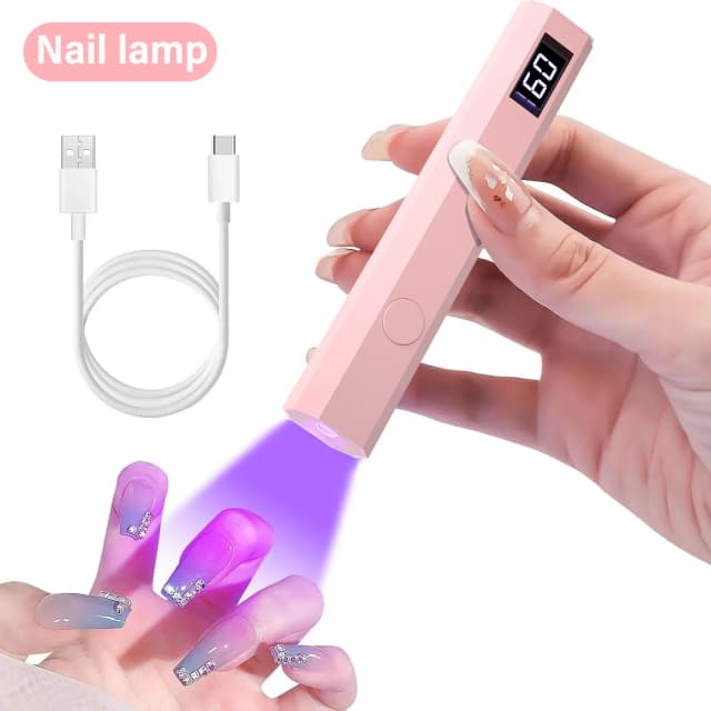 YIKOOLIN conveniente lámpara secadora de uñas de mano UV/LED curado de uñas todo esmalte de Gel herramienta de Arte de uñas lámpara de uñas conveniente