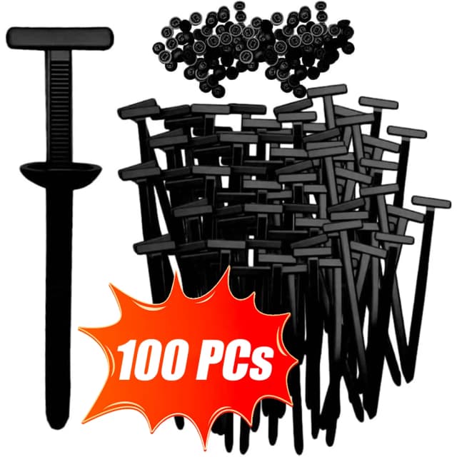 Hebillas universales para bridas de nailon para coche, soporte de bridas con cremallera autoblocante de alta resistencia con sujetadores de botón de pasador, bridas resistentes a los rayos UV para coche