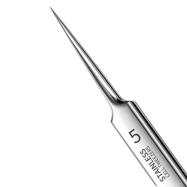 Alemán Ultrafino No. Pinzas con Clip para espinillas y espinillas, 5 celdas, salón de belleza, artefacto especial para raspar y cerrar, herramienta de aguja para acné