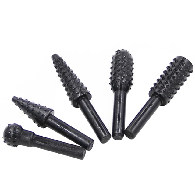 5 szt. Czarna obróbka drewna Wolf Tooth Stick pilnik obrotowy DIY zestaw akcesoriów do szlifowania elektryczna głowica szlifierska narzędzie