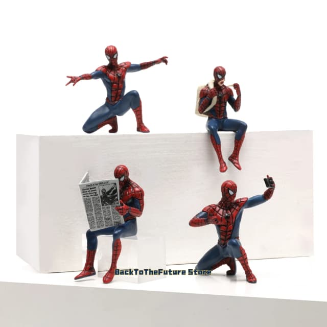 Hasbro Marvel Spider Man superhéroe Spiderman 7-9cm figura de acción Spider-Man colección de Anime Mini juguetes modelo regalo para niños