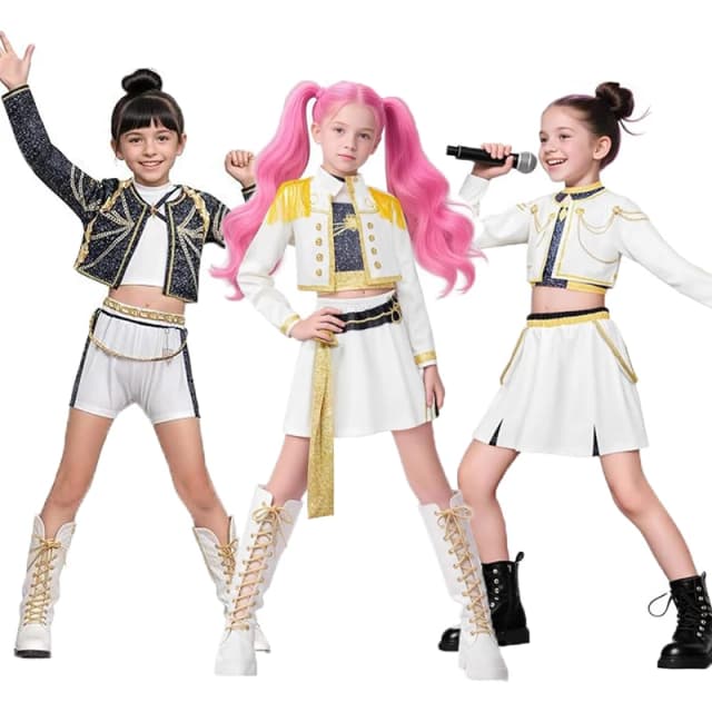 K-Pop Demon Hunters Zoey Rumi Mira disfraz vestido Virtual Idol película Cosplay para niñas disfraz de Carnaval de Halloween