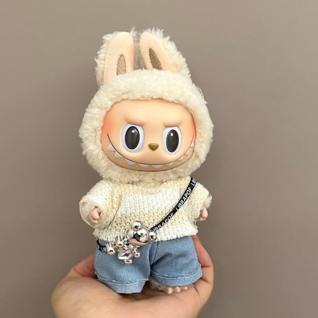 Accesorios Labubu, diseñador de ropa adecuado para colgantes de Labubu V1 V2 V3, regalo de cumpleaños de moda con personalidad bonita