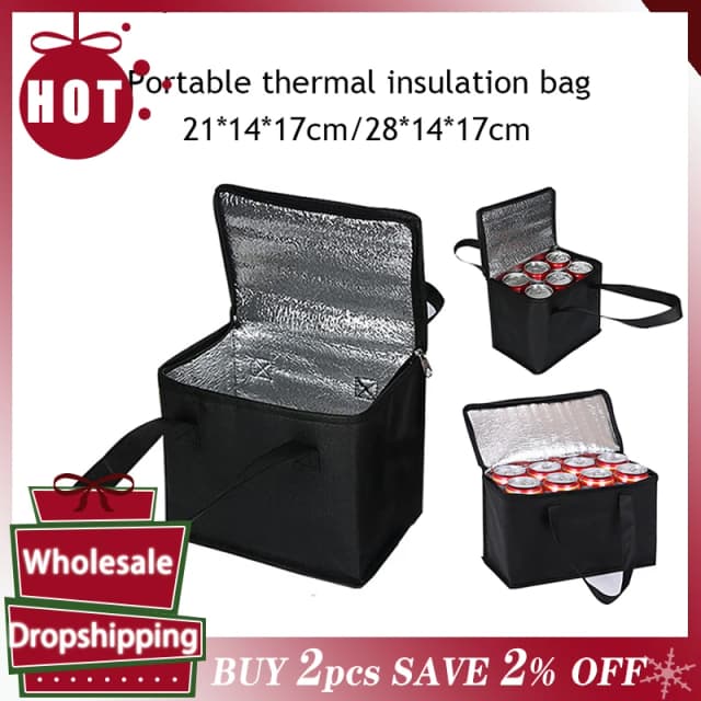 Enfriador portátil para el almuerzo, bolsas plegables con aislamiento, paquete de hielo para Picnic, bolsa térmica para exteriores, playa, Camping, bebida, portador de comida, vajilla