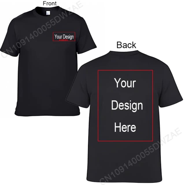 Camiseta de algodón personalizada para hombre, camiseta con nombre de texto personalizado, añade tu propio mensaje, camiseta de moda para hombre, talla más grande 4XL 5XL