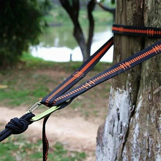 Correas De hamaca De alta capacidad De rodamiento, 2 uds., 600 libras, resistencia a la rotura, cinturón De hamaca De poliéster, cuerda De 5 anillos, Correias De poliéster