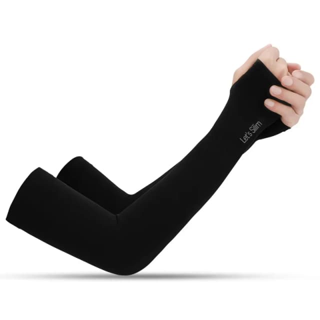 Cubiertas de brazo Anti-UV para hombres y mujeres, guantes sin dedos para ciclismo, deporte de verano, bufanda fresca de seda helada, cubiertas elásticas para brazos para conducir