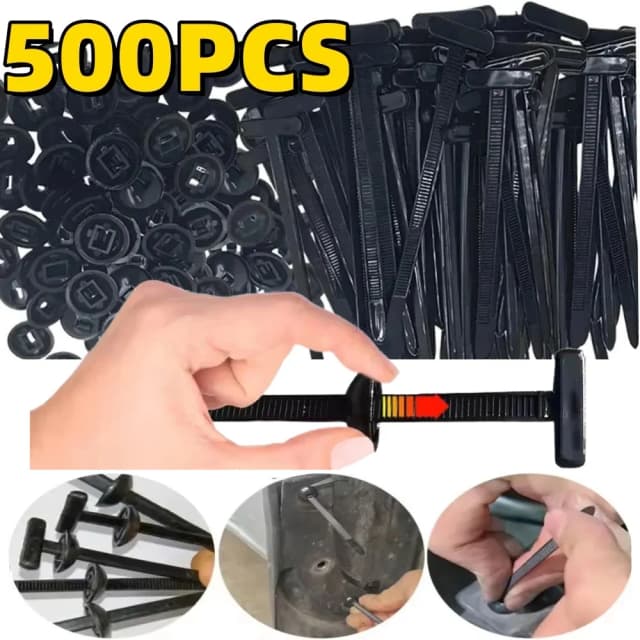 500 Uds. Bridas de nailon con cremallera autoblocantes para cables, bridas de cremallera de alta resistencia para interiores y exteriores, hebillas de bridas para cables de uso General, resista UV liberable