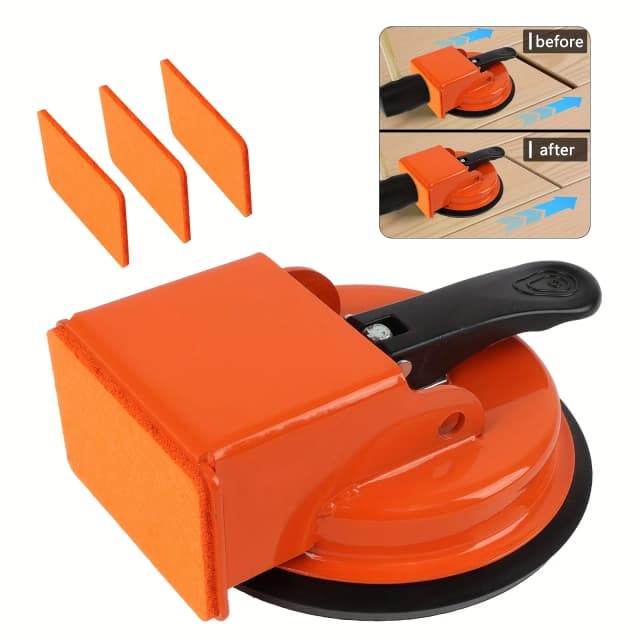 Herramienta de reparación de huecos de suelo con ventosa, con 3 almohadillas llamativas para espaciador de azulejos, juego de herramientas para fijar pisos de madera/PVC/Porcelana