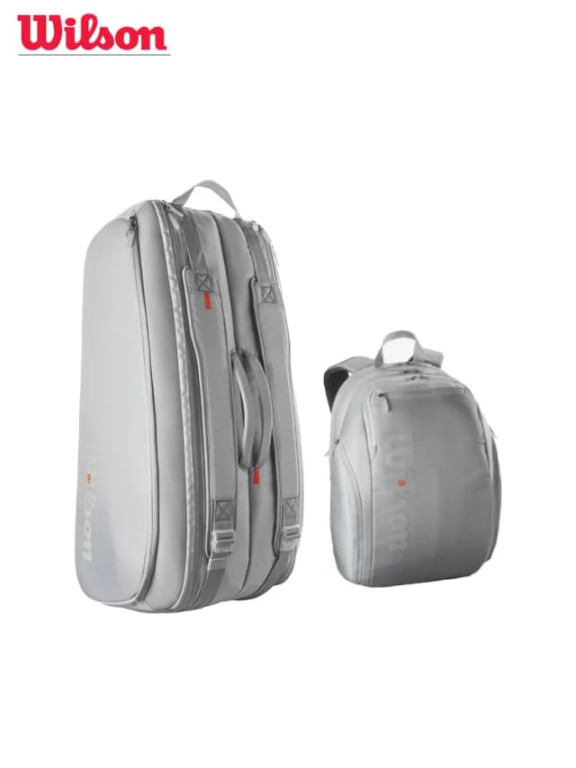 Wilson-bolsa para raquetas de tenis, mochila de gran capacidad para bádminton, Gymbag, Squash, con bolsa para zapatos separados