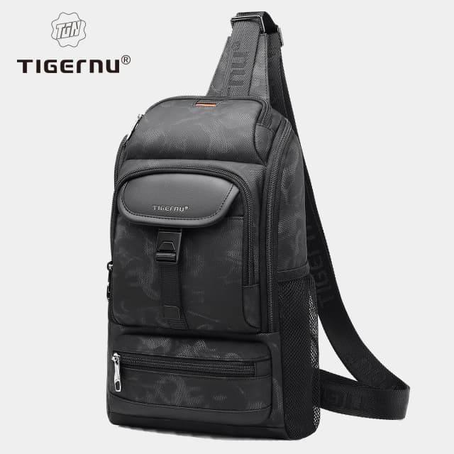 Garantía de por vida, bolso de hombro a la moda para hombre, bolso para Ipad de 9,7 y 11 pulgadas, bolso cruzado impermeable de gran capacidad para hombre