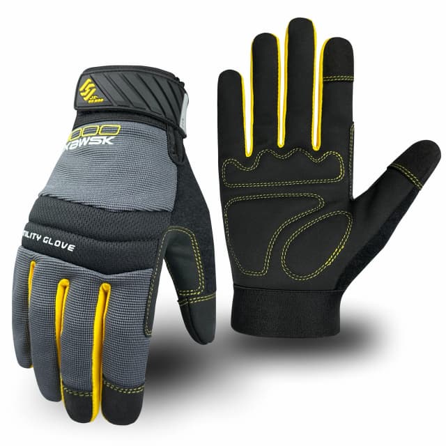 Par de guantes de trabajo ligeros multiusos de alto rendimiento para hombres y mujeres pantalla táctil transpirable y de alta destreza para multipur
