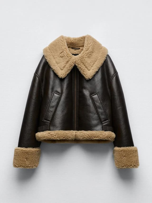 Ailegogo-Chaqueta de piel sintética para mujer, abrigo grueso y cálido de estilo Vintage con cremallera, ropa de calle para motociclista, otoño e invierno, novedad
